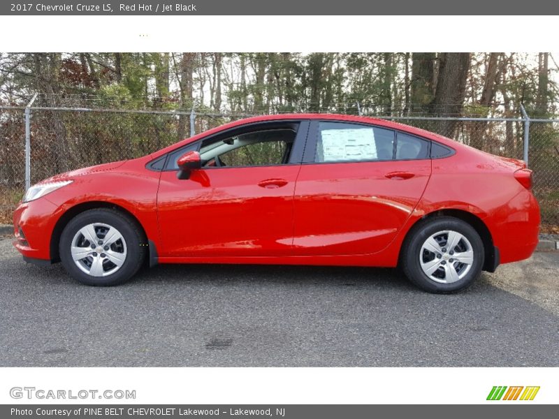 Red Hot / Jet Black 2017 Chevrolet Cruze LS