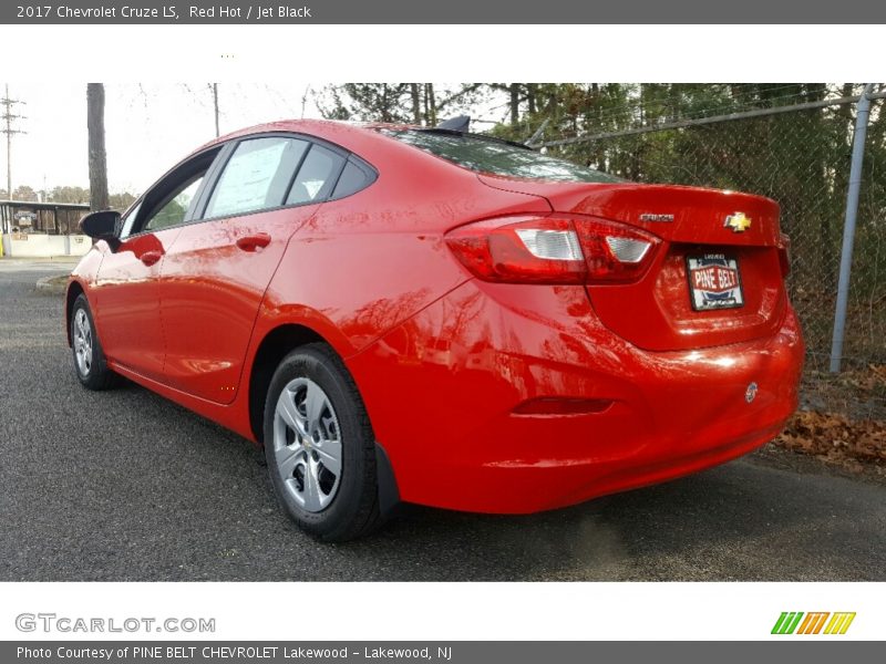 Red Hot / Jet Black 2017 Chevrolet Cruze LS