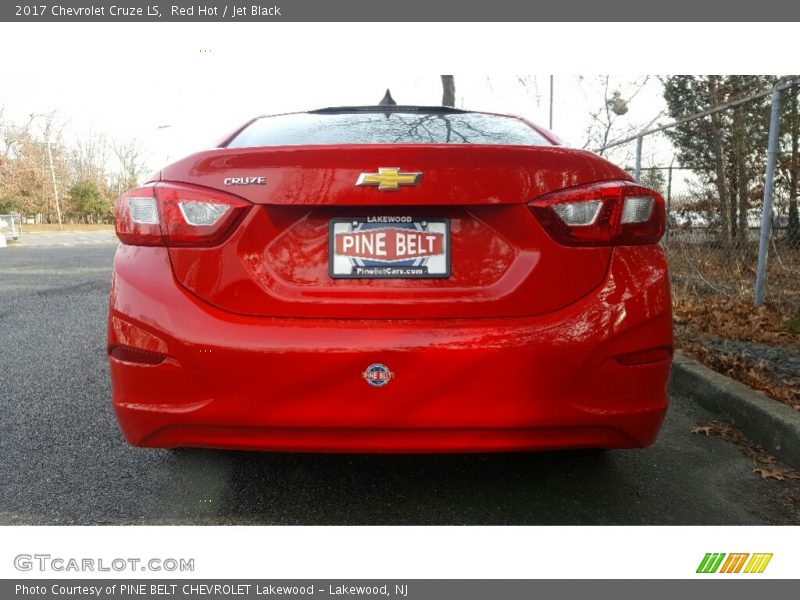 Red Hot / Jet Black 2017 Chevrolet Cruze LS