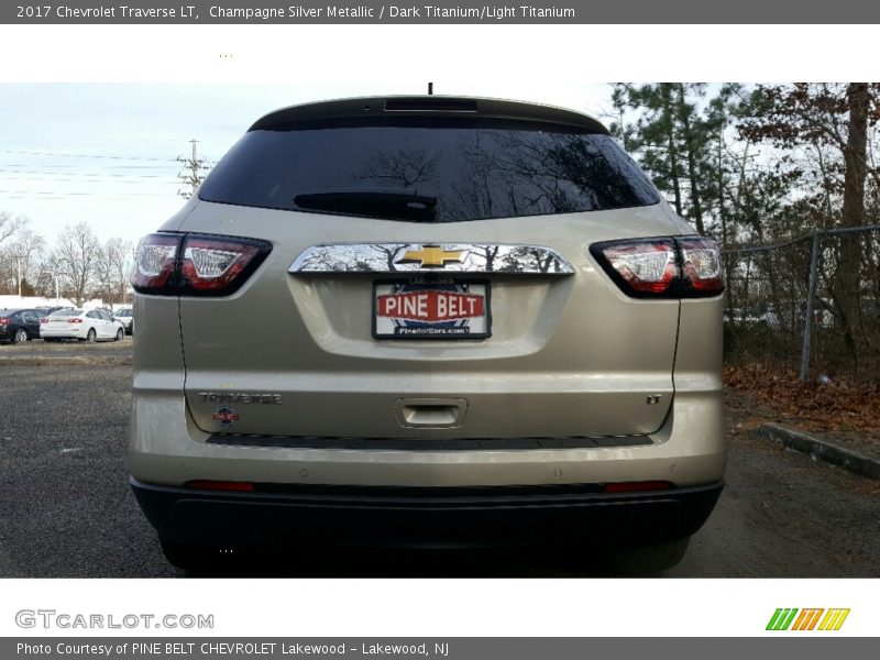 Champagne Silver Metallic / Dark Titanium/Light Titanium 2017 Chevrolet Traverse LT