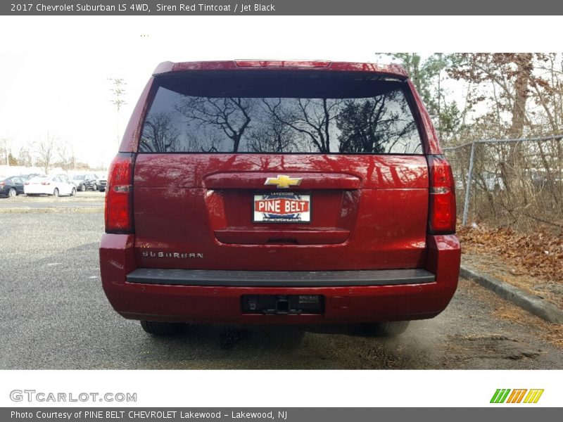Siren Red Tintcoat / Jet Black 2017 Chevrolet Suburban LS 4WD