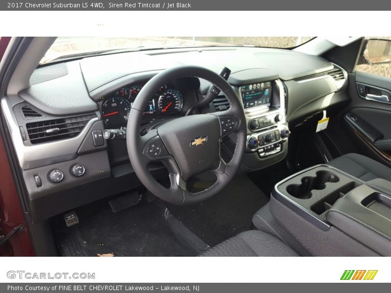 Siren Red Tintcoat / Jet Black 2017 Chevrolet Suburban LS 4WD
