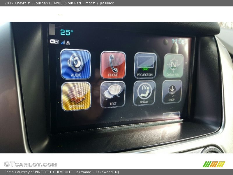 Siren Red Tintcoat / Jet Black 2017 Chevrolet Suburban LS 4WD