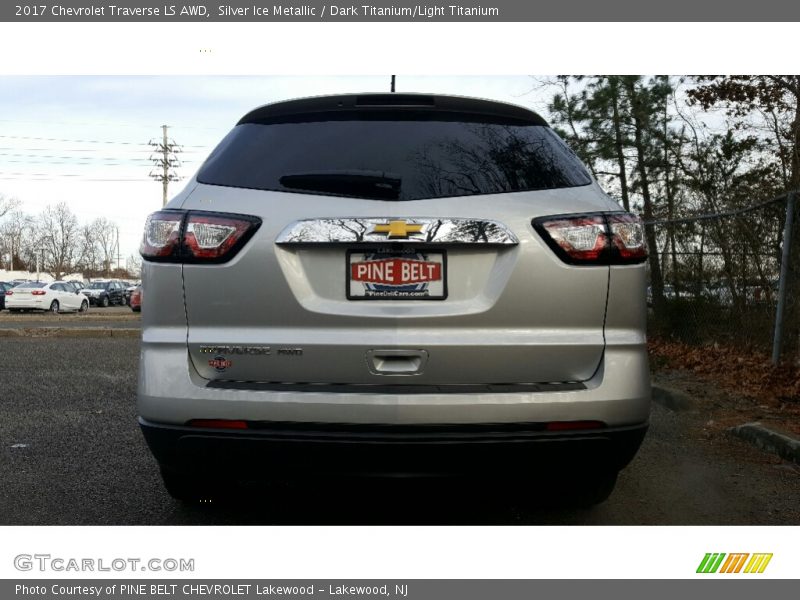 Silver Ice Metallic / Dark Titanium/Light Titanium 2017 Chevrolet Traverse LS AWD