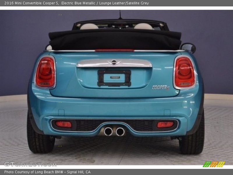 Electric Blue Metallic / Lounge Leather/Satellite Grey 2016 Mini Convertible Cooper S