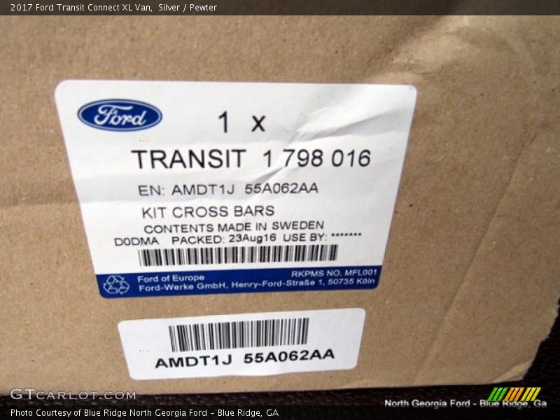 Silver / Pewter 2017 Ford Transit Connect XL Van
