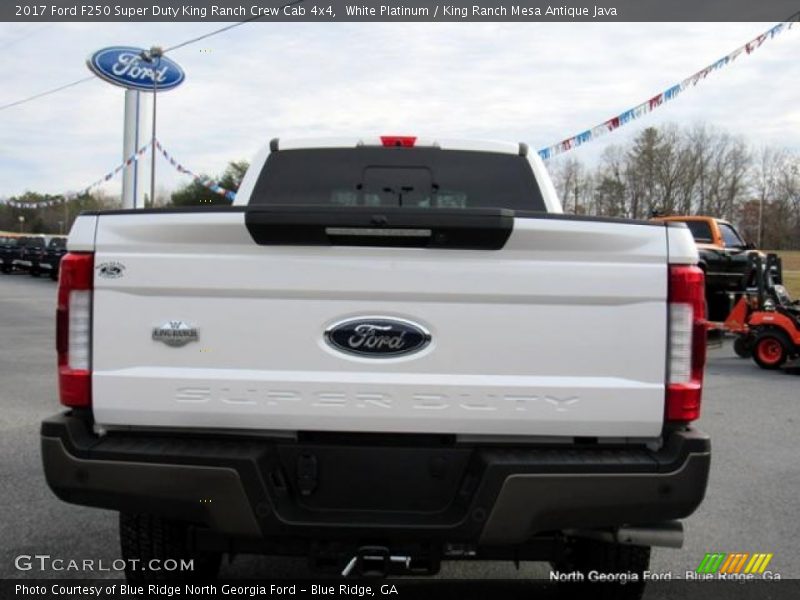 White Platinum / King Ranch Mesa Antique Java 2017 Ford F250 Super Duty King Ranch Crew Cab 4x4