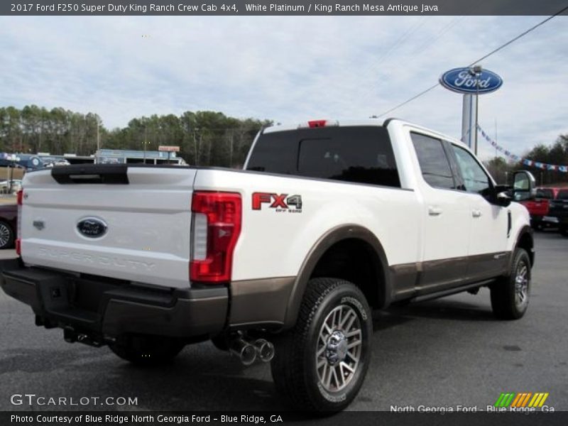 White Platinum / King Ranch Mesa Antique Java 2017 Ford F250 Super Duty King Ranch Crew Cab 4x4