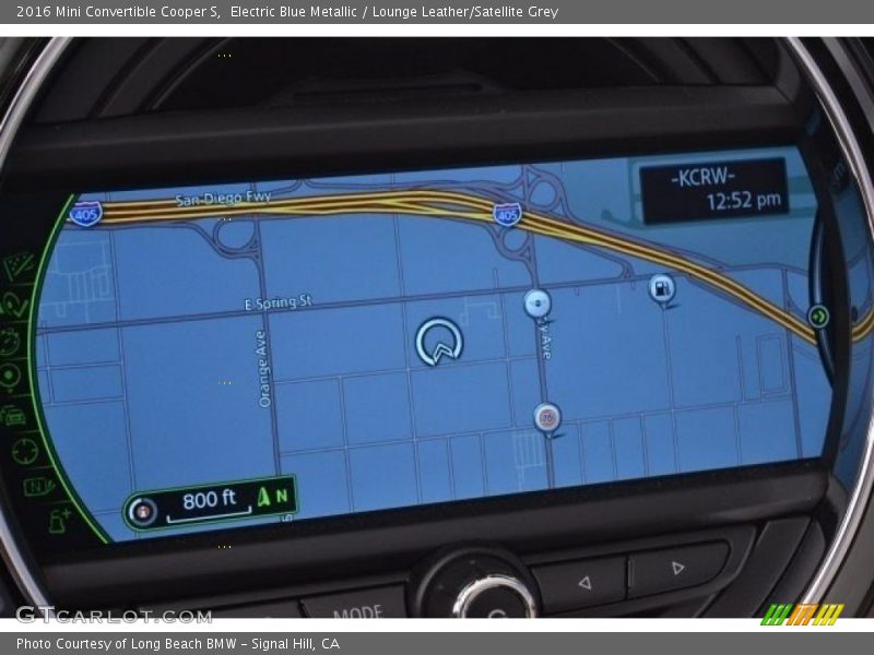 Navigation of 2016 Convertible Cooper S