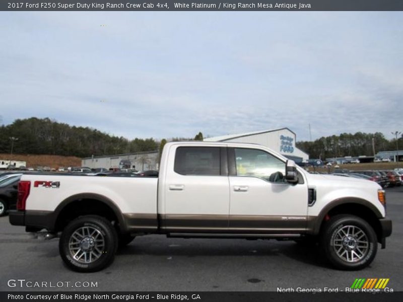 White Platinum / King Ranch Mesa Antique Java 2017 Ford F250 Super Duty King Ranch Crew Cab 4x4