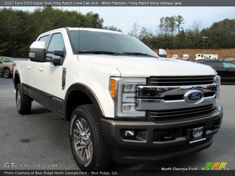 White Platinum / King Ranch Mesa Antique Java 2017 Ford F250 Super Duty King Ranch Crew Cab 4x4