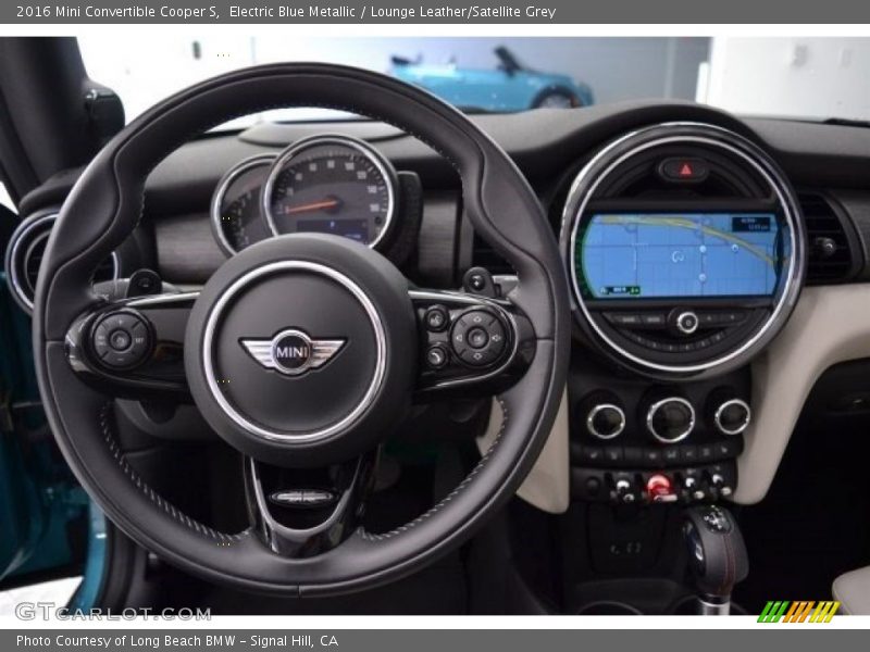Electric Blue Metallic / Lounge Leather/Satellite Grey 2016 Mini Convertible Cooper S