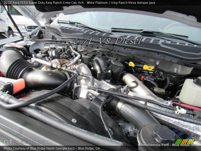 White Platinum / King Ranch Mesa Antique Java 2017 Ford F250 Super Duty King Ranch Crew Cab 4x4