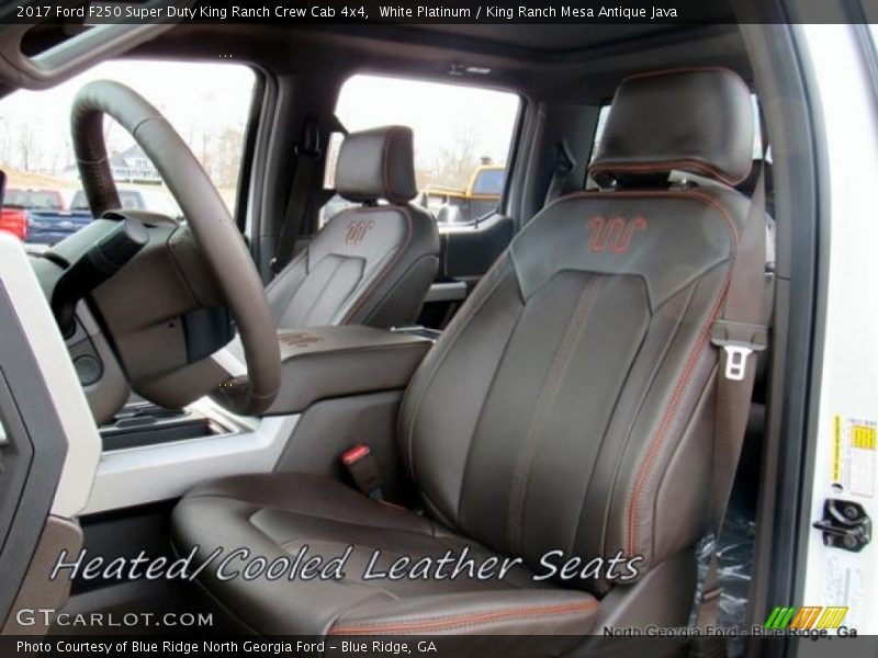 White Platinum / King Ranch Mesa Antique Java 2017 Ford F250 Super Duty King Ranch Crew Cab 4x4