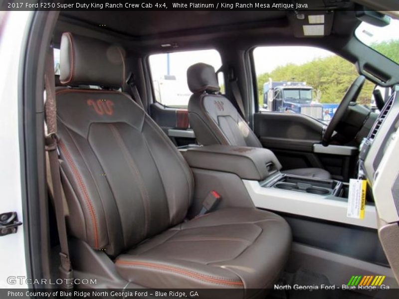 White Platinum / King Ranch Mesa Antique Java 2017 Ford F250 Super Duty King Ranch Crew Cab 4x4
