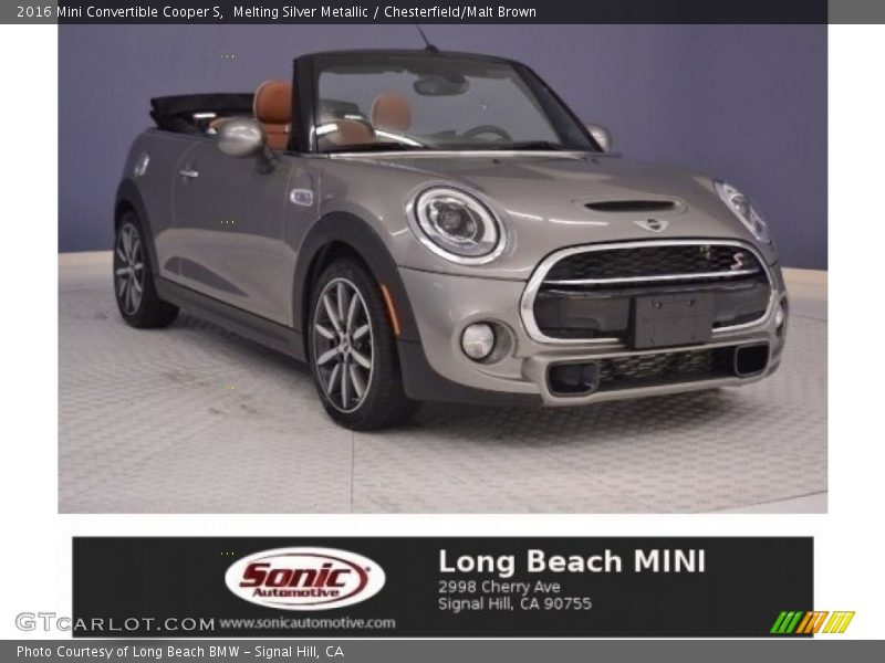 Melting Silver Metallic / Chesterfield/Malt Brown 2016 Mini Convertible Cooper S