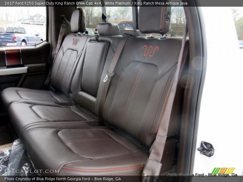 White Platinum / King Ranch Mesa Antique Java 2017 Ford F250 Super Duty King Ranch Crew Cab 4x4