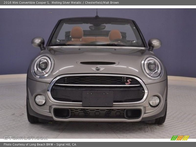 Melting Silver Metallic / Chesterfield/Malt Brown 2016 Mini Convertible Cooper S