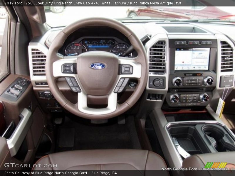 White Platinum / King Ranch Mesa Antique Java 2017 Ford F250 Super Duty King Ranch Crew Cab 4x4