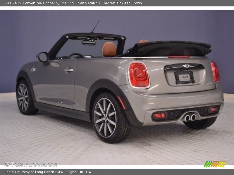 Melting Silver Metallic / Chesterfield/Malt Brown 2016 Mini Convertible Cooper S