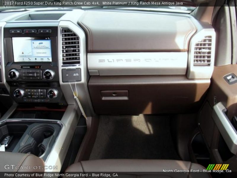 White Platinum / King Ranch Mesa Antique Java 2017 Ford F250 Super Duty King Ranch Crew Cab 4x4