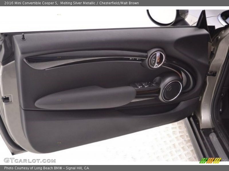 Melting Silver Metallic / Chesterfield/Malt Brown 2016 Mini Convertible Cooper S