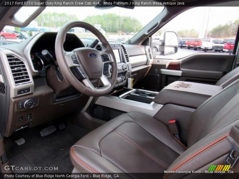 White Platinum / King Ranch Mesa Antique Java 2017 Ford F250 Super Duty King Ranch Crew Cab 4x4