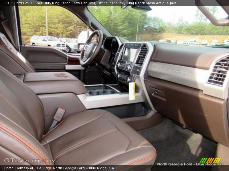 White Platinum / King Ranch Mesa Antique Java 2017 Ford F250 Super Duty King Ranch Crew Cab 4x4