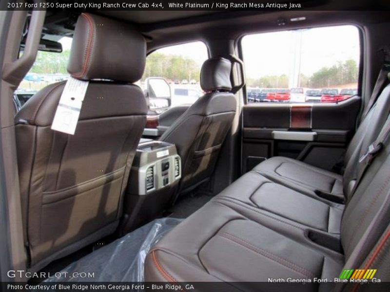 White Platinum / King Ranch Mesa Antique Java 2017 Ford F250 Super Duty King Ranch Crew Cab 4x4
