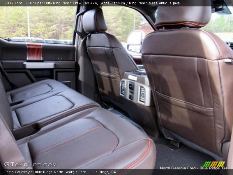 White Platinum / King Ranch Mesa Antique Java 2017 Ford F250 Super Duty King Ranch Crew Cab 4x4