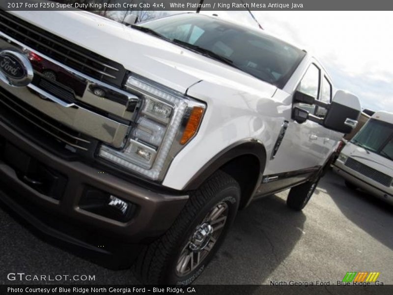 White Platinum / King Ranch Mesa Antique Java 2017 Ford F250 Super Duty King Ranch Crew Cab 4x4