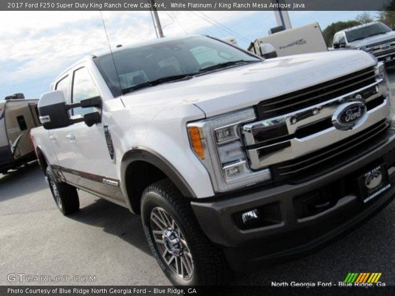 White Platinum / King Ranch Mesa Antique Java 2017 Ford F250 Super Duty King Ranch Crew Cab 4x4