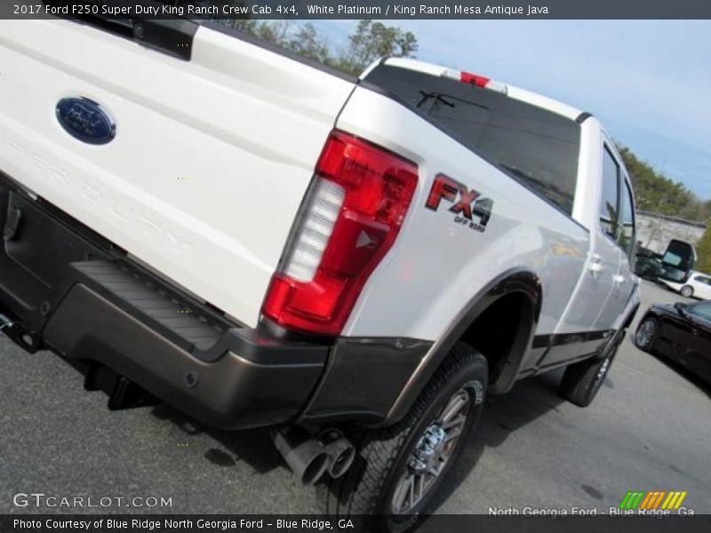 White Platinum / King Ranch Mesa Antique Java 2017 Ford F250 Super Duty King Ranch Crew Cab 4x4