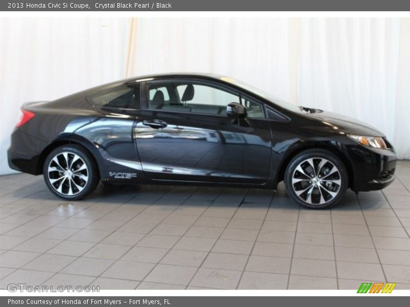 Crystal Black Pearl / Black 2013 Honda Civic Si Coupe