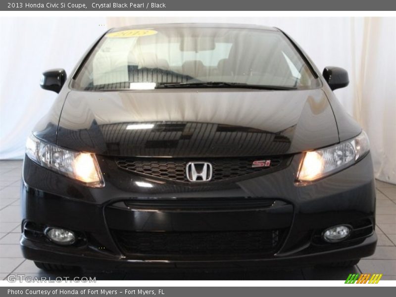 Crystal Black Pearl / Black 2013 Honda Civic Si Coupe