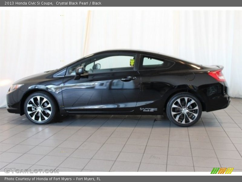 Crystal Black Pearl / Black 2013 Honda Civic Si Coupe