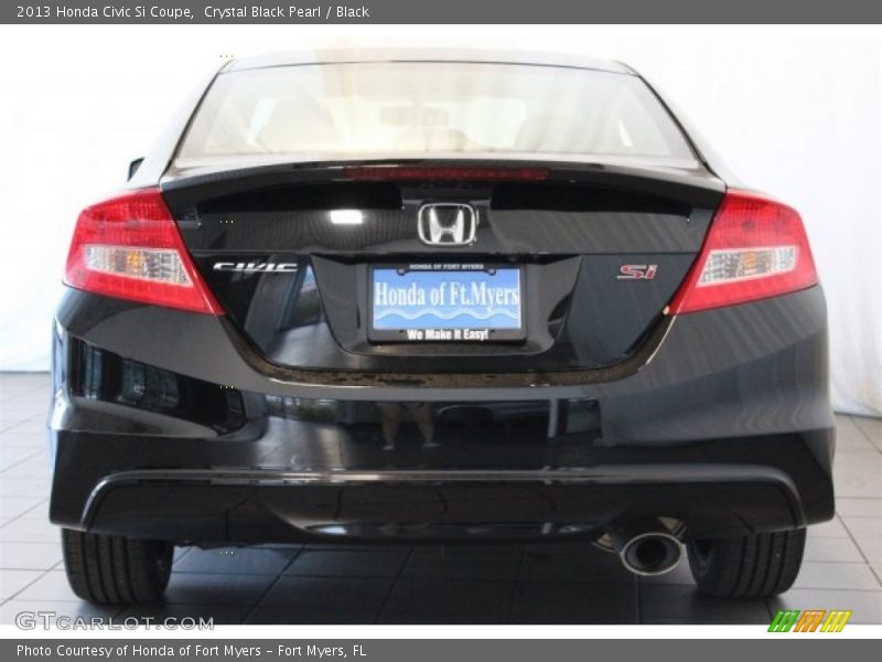 Crystal Black Pearl / Black 2013 Honda Civic Si Coupe