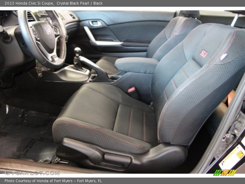 Crystal Black Pearl / Black 2013 Honda Civic Si Coupe