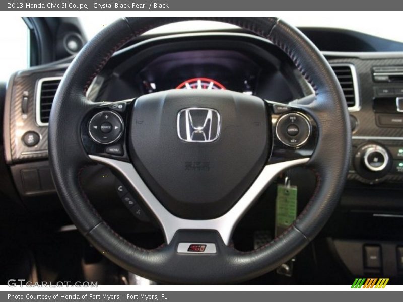 Crystal Black Pearl / Black 2013 Honda Civic Si Coupe