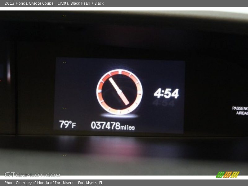 Crystal Black Pearl / Black 2013 Honda Civic Si Coupe