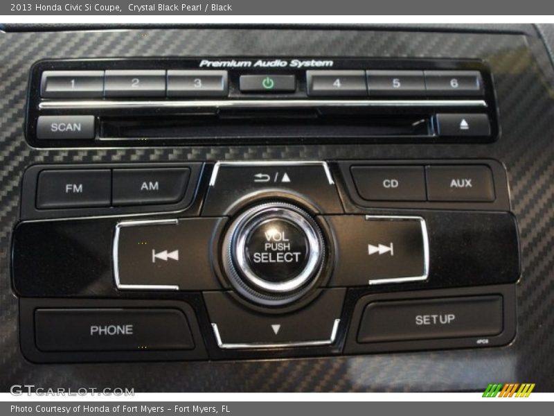 Crystal Black Pearl / Black 2013 Honda Civic Si Coupe
