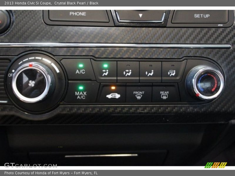 Crystal Black Pearl / Black 2013 Honda Civic Si Coupe