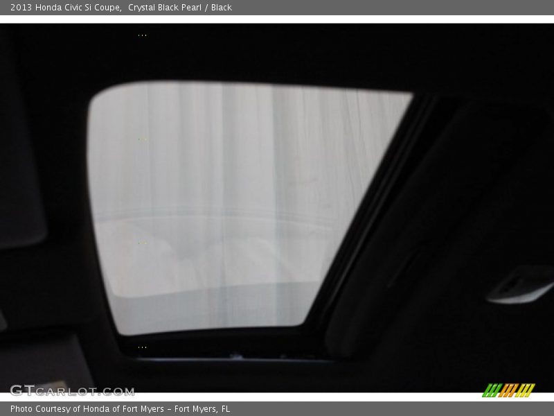 Crystal Black Pearl / Black 2013 Honda Civic Si Coupe