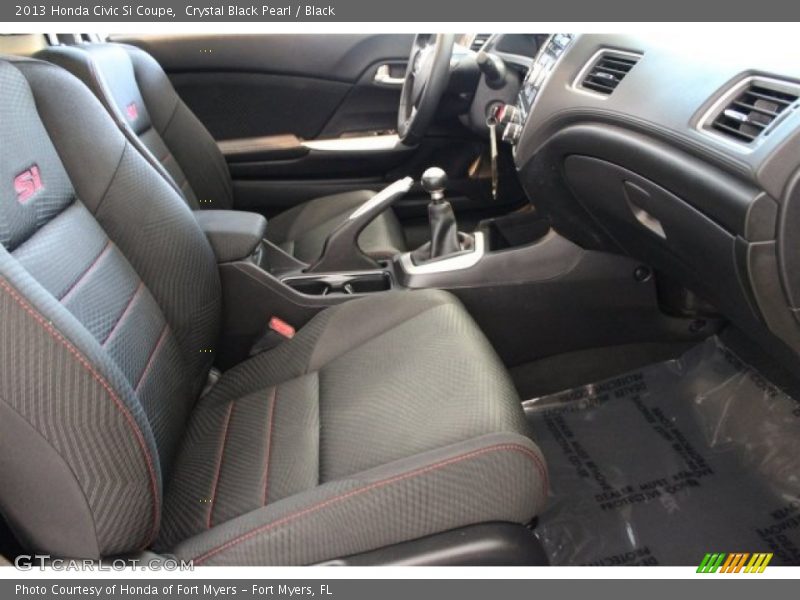 Crystal Black Pearl / Black 2013 Honda Civic Si Coupe