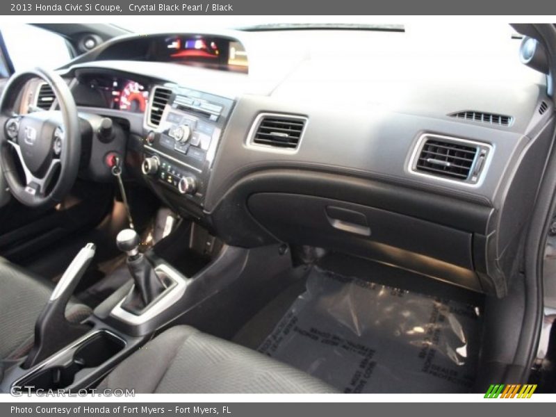 Crystal Black Pearl / Black 2013 Honda Civic Si Coupe