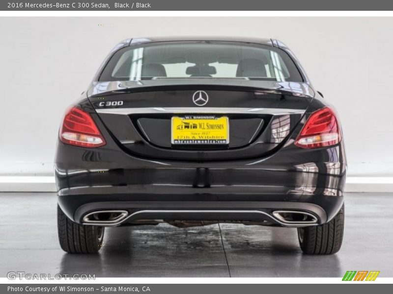 Black / Black 2016 Mercedes-Benz C 300 Sedan