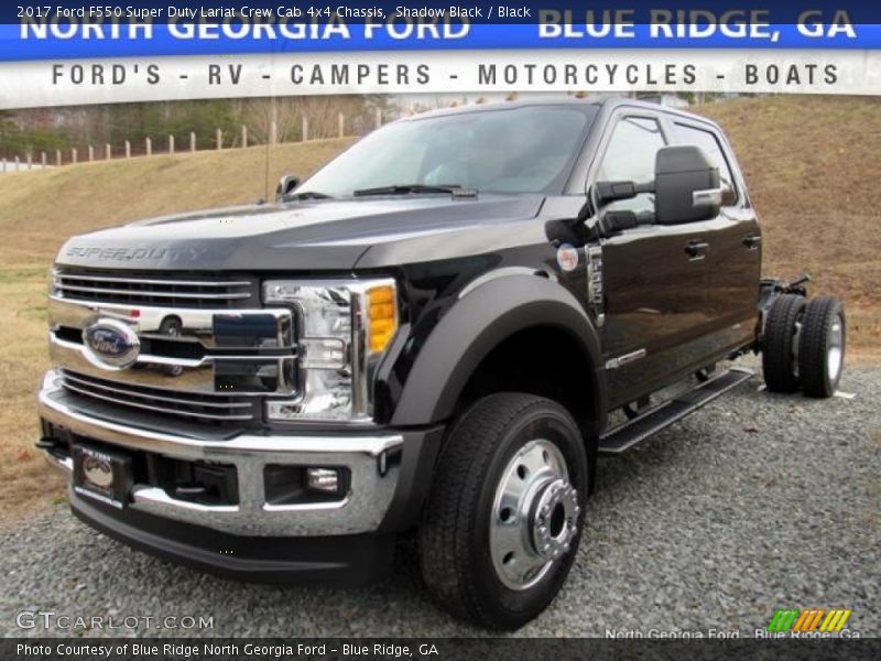 Shadow Black / Black 2017 Ford F550 Super Duty Lariat Crew Cab 4x4 Chassis