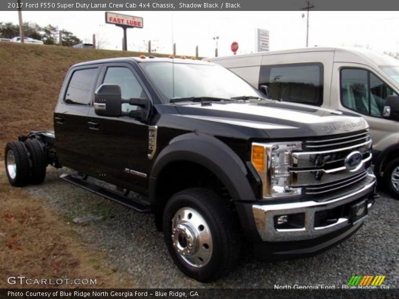 Shadow Black / Black 2017 Ford F550 Super Duty Lariat Crew Cab 4x4 Chassis