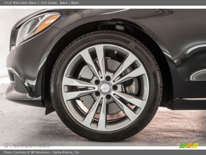 Black / Black 2016 Mercedes-Benz C 300 Sedan