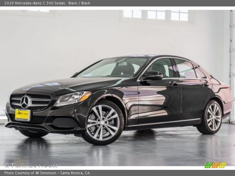 Black / Black 2016 Mercedes-Benz C 300 Sedan